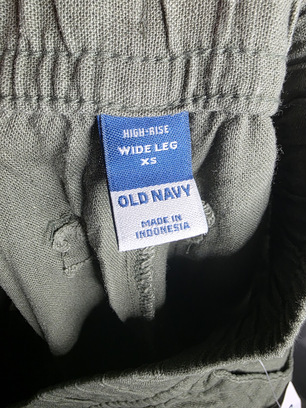Old Navy Olive Green Wide-Leg Pull-On Pants - Picture 7 of 7